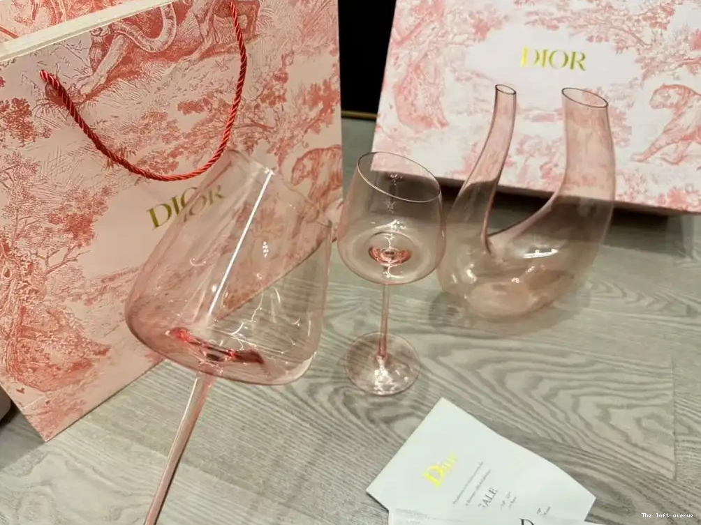 CHRISTIAN SET GLASSES DECANTER AND WINE 0630